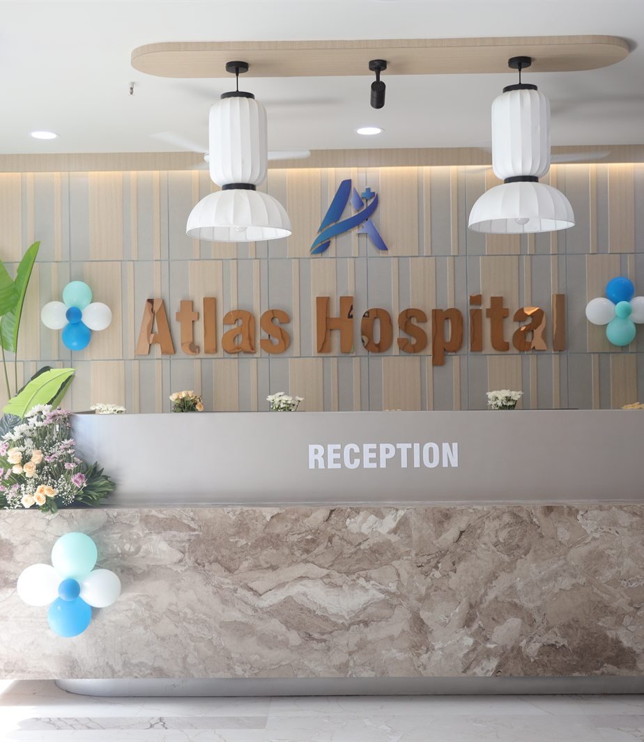 Reception at Atlas Hospital Gandhidham